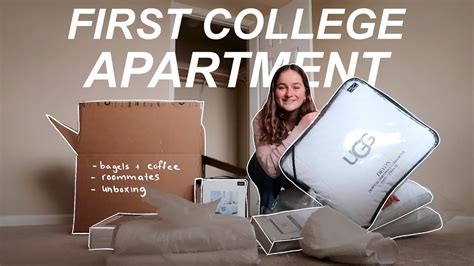 Moving Into My First College Apartment Youtube