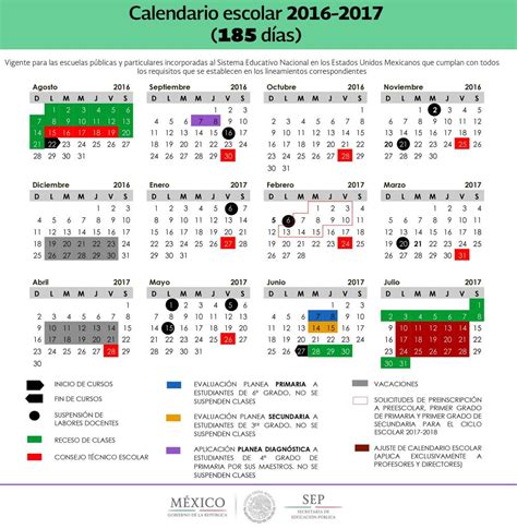 Calendario Escolar Sep 2016 2017 Revista Voces