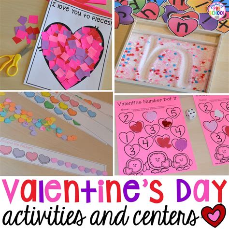Valentines Day Themed Centers And Activities Pocket Of Preschool