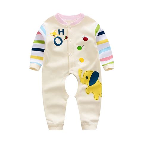 Baby Jumpsuit Spring Autumn New Born Long Sleeved Cotton Boy Baby Hayi