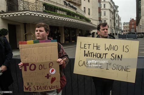 lgbt activists protest against the sultan of brunei who has ratified news photo getty images
