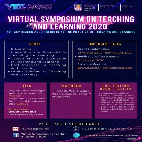 +48 17 866 12 63; Virtual Symposium on Teaching and Learning (VSTL) 2020 ...