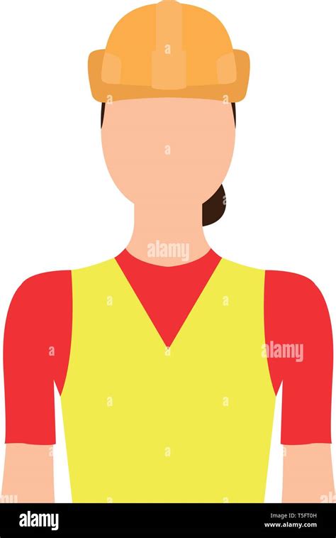 Isolated Female Builder Stock Vector Image And Art Alamy