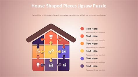 House Shaped Pieces Jigsaw Puzzle Diagram