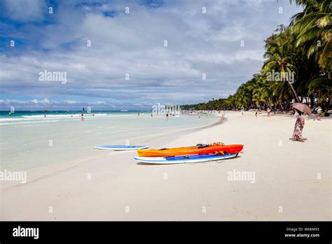 White Beach Boracay Aklan The Philippines Stock Photo Alamy