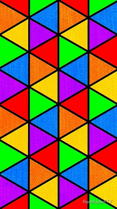 Rainbow Triangle Pattern By Redmaplefty Redbubble