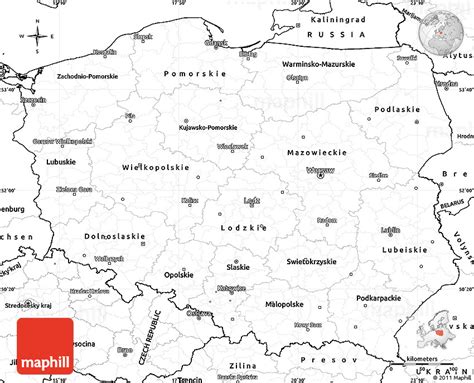 Free Printable Map Of Poland Printable Templates