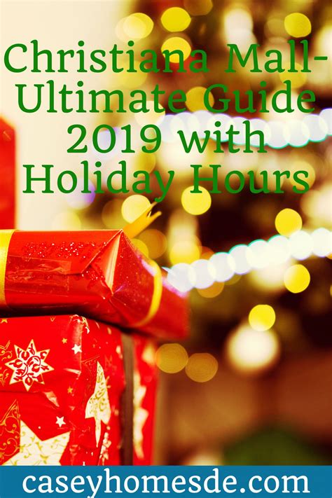 This is one of the busiest malls in the country right now. Christiana Mall Updated 2019 Holiday Hours 2019 - Sean ...
