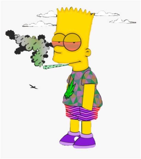 Homero Simpson Png Homer Simpson Supreme Smoking Weed Cartoon Png