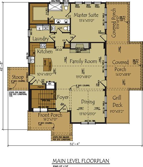 Small Lake House Floor Plans An Open Floor Plan Greets You As You