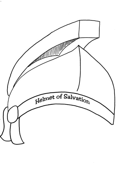 Helmet Of Salvation Coloring Page