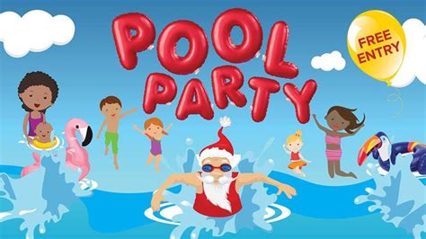 If you're handy with a computer printer, include party details on the blank side panel, or print the. Epping Christmas Pool Party - Sydney