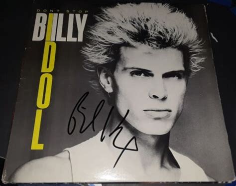Billy Idol 80s Rock Icon Signed Dont Stop Album Dancing With Myself