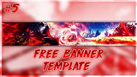 Free Red Banner Template No Text Youtube