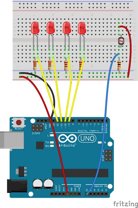 Arduino Tutorial Controlling Leds With Ldr Sensor