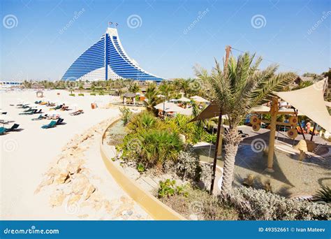 Hotel Da Praia De Jumeirah Dubai Foto Editorial Imagem De Frente