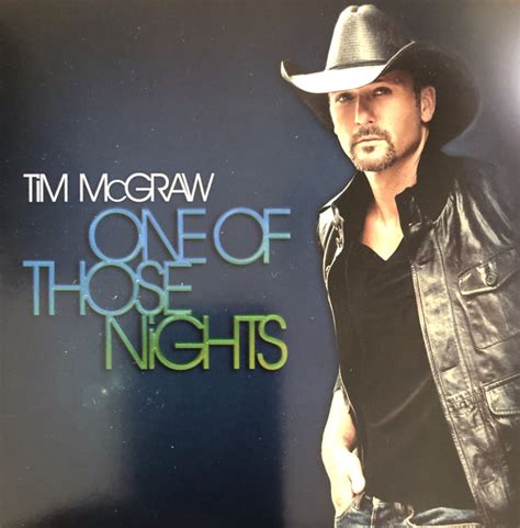 Tim Mcgraw One Of Those Nights 2012 Cd Discogs