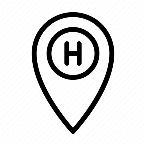 Hotel Location Map Marker Sign Icon Download On Iconfinder