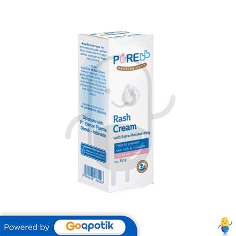 Pure Baby Rash Cream With Extra Mosturizing 50 Gram Tube Kegunaan