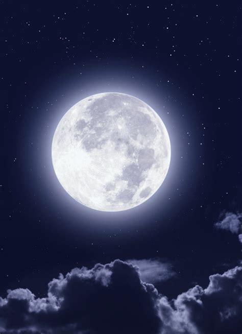 Download Full Moon Clouds Night Sky Wallpaper 840x1160 Iphone 4