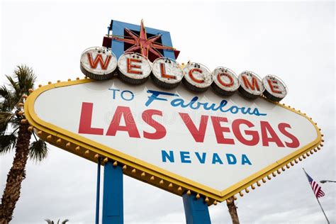 Fabulous Welcome Las Vegas Sign Board Stock Photo Image Of City