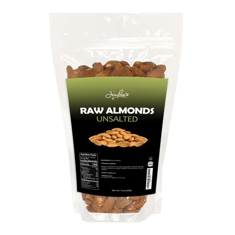 Raw Almonds 15 Oz Resealable Bag Etsy