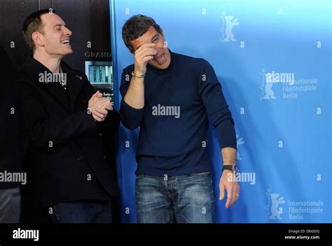 Irish German Actor Michael Fassbender L And Spanish Actor Antonio Banderas Attend The