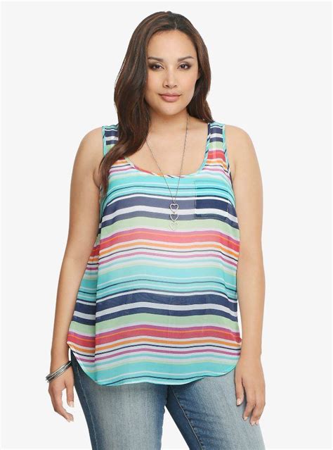 10 Cute Tank Tops That Perfectly Disguise A Muffin Top Plus Size Tank