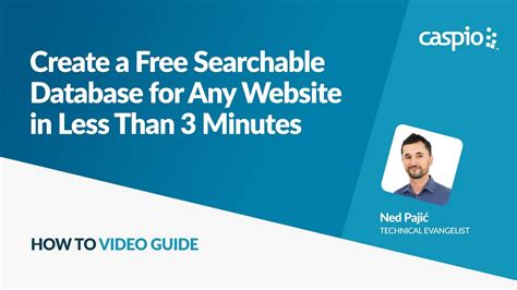 Create A Free Searchable Database For Any Website In Less Than 3