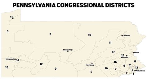 Graphic Pennsylvania Congressional Districts The Morning Call