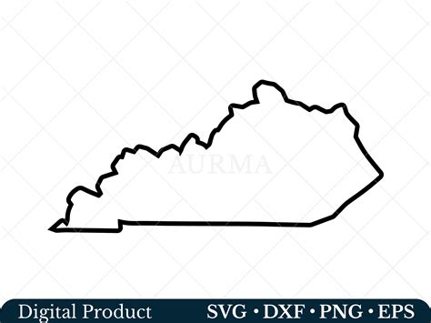 Kentucky State Svg Kentucky Png Graphic By Chipus · Creative Fabrica