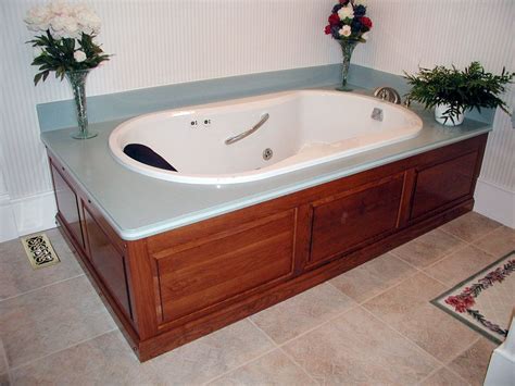 Largest selection of free standing tubs, jetted tubs and soaking tubs online! Image result for wood tub surround | Wood tub, Tub ...