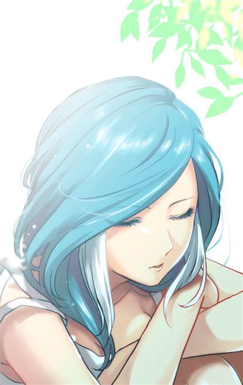 281 Best Blue Haired Images On Pinterest Anime Girls Character Art