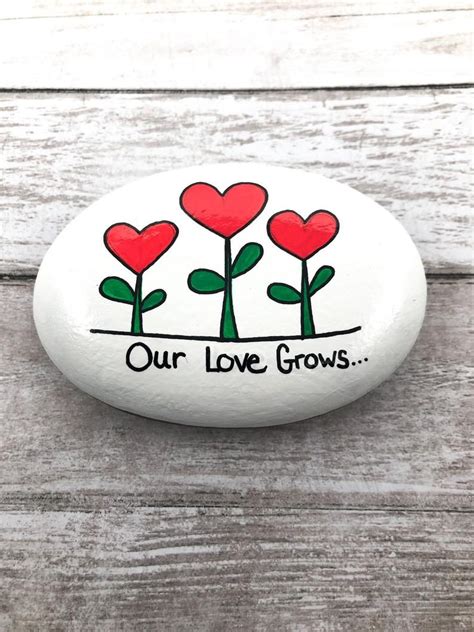 Valentines Day T Painted Rock Valentine T Our Etsy Rock