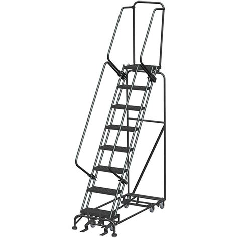 Ballymore Pip 6 6 Step Gray Steel All Direction Rolling Safety Ladder