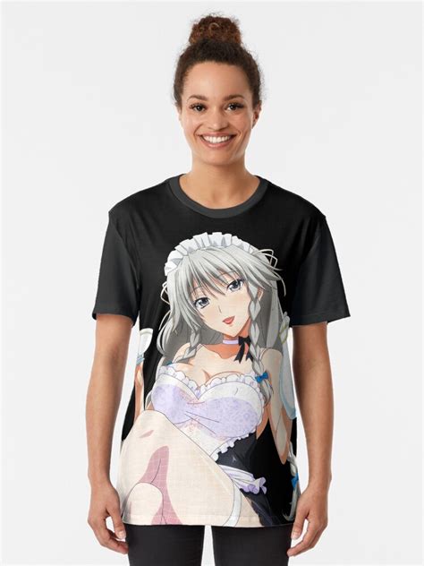 Hot Grayfia Lucifuge Sexy Tits Boobs High School Dxd Lewd Ecchi Hentai Girl T Shirt By