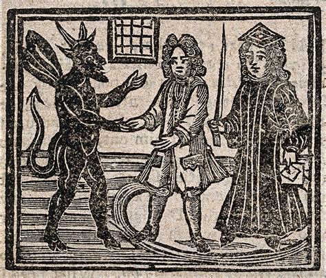 Witchcraft The Devil Talking To A Gentleman And A Judge In A