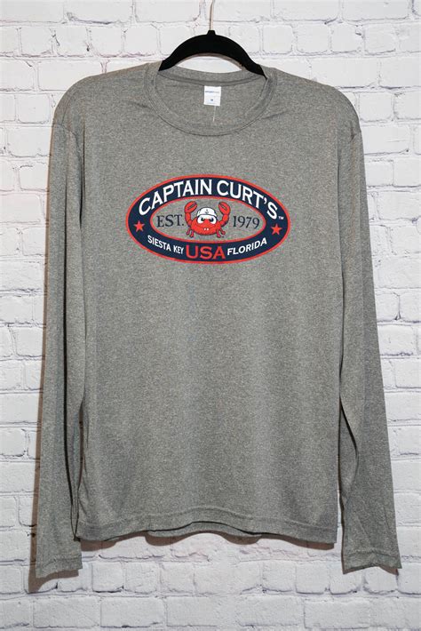 Captain Curts Oval Crab Performance Long Sleeve Tiki Trading Co
