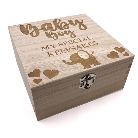 Engraved Wooden Baby Boy Special Keepsake Box Or Photo Box T Shb 11