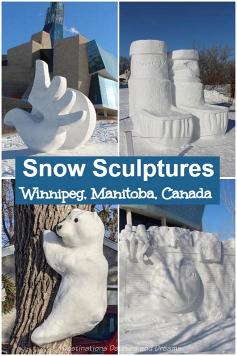 Festival Snow Sculptures In Winnipeg Manitoba Canada Snow Sculptures