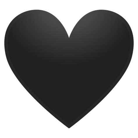 Negro Corazón Iconos Avatares Y Emoticonos
