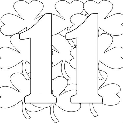 Easy Number 11 Coloring Pages Download Free Coloring Pages For Kids