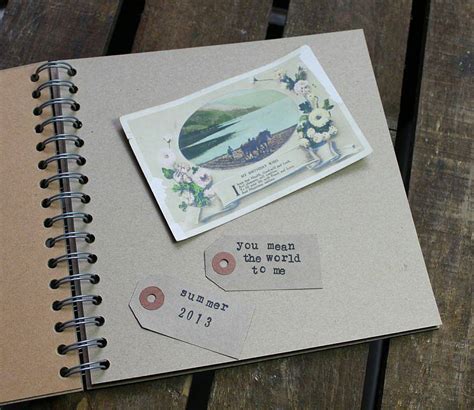 Personalised Vintage Map Memory Book By Posh Totty Designs Creates
