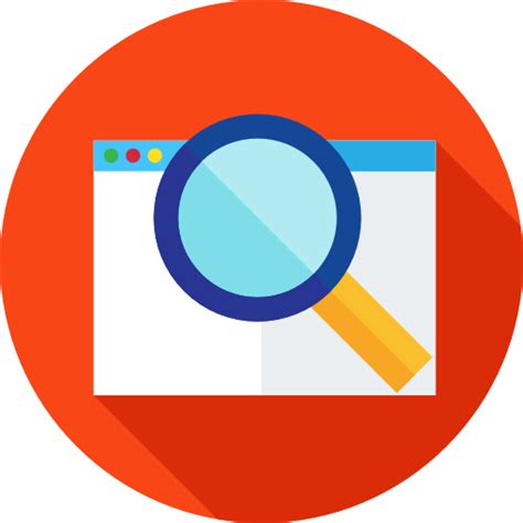 Search Flat Circular Flat Icon