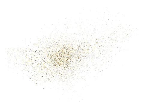 Gold Glitter Splash On White Background Bright Dust Explosion Golden