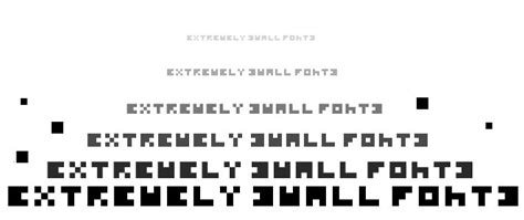 Extremely Small Fonts Regular Font