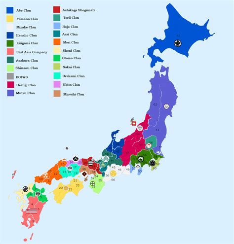 .jidai campaign, sengoku jidai army progression, sengoku jidai naval progressions, chosokabe clan, date clan, hojo clan, hattori clan, mori clan, oda clan, shimazu clan, takeda clan. Ancient Map Of Japan - Free Printable Maps