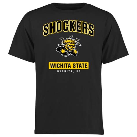 Wichita State Shockers Campus Icon T Shirt Black