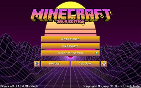 Synthwave Themed Texture Pack Resource Packs Minecraft