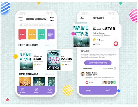 Book Library App Concept Design Behance